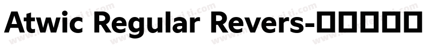 Atwic Regular Revers字体转换